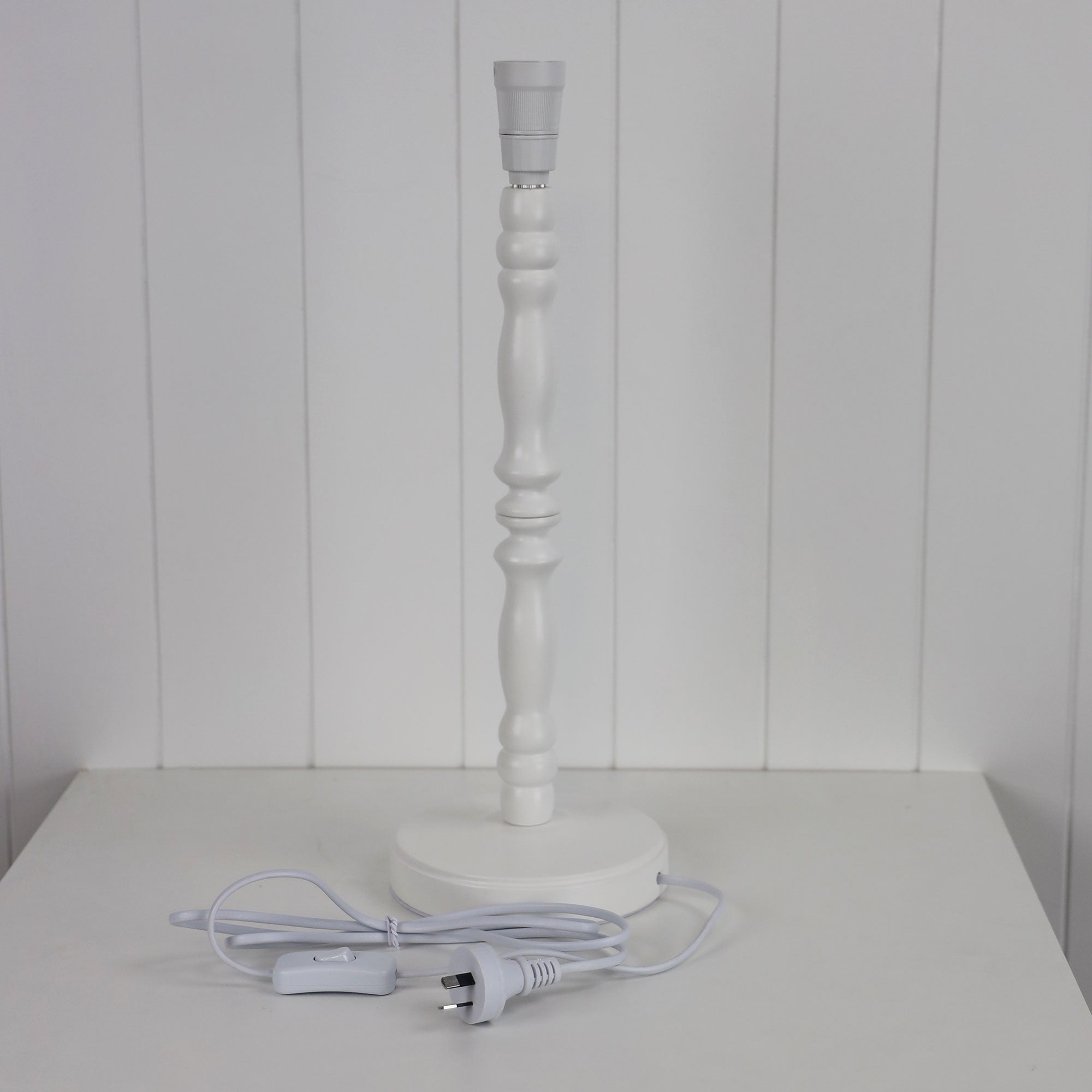 Rosalie 46 White Table Lamp Base Only B22